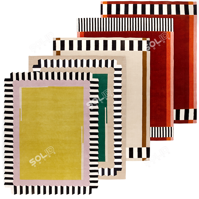 Claude Cartier Studio Carpets Set 3D model image 1