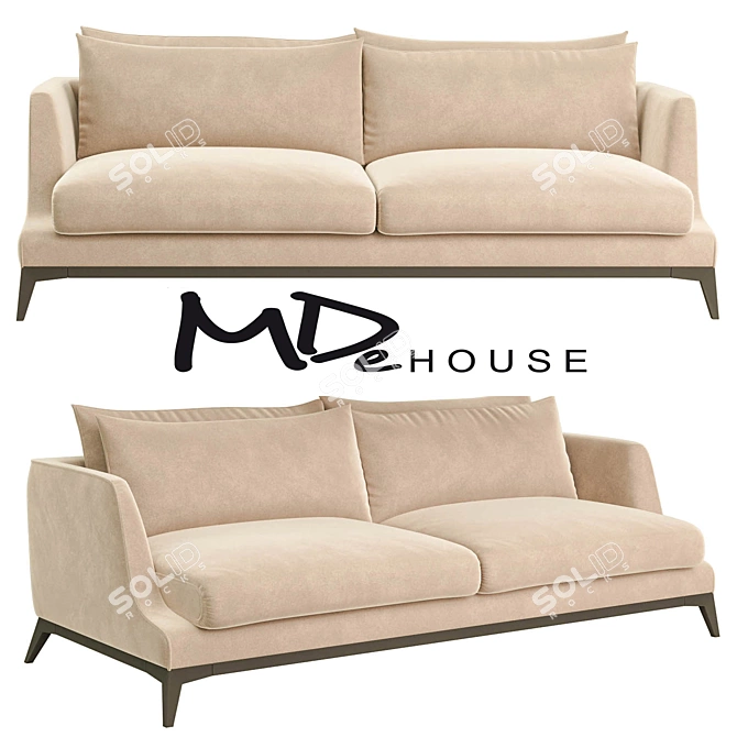 Designer DIMENSION Sofa (OM) 3D model image 1