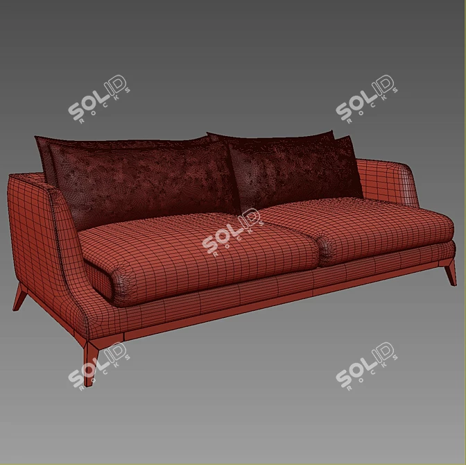 Designer DIMENSION Sofa (OM) 3D model image 2