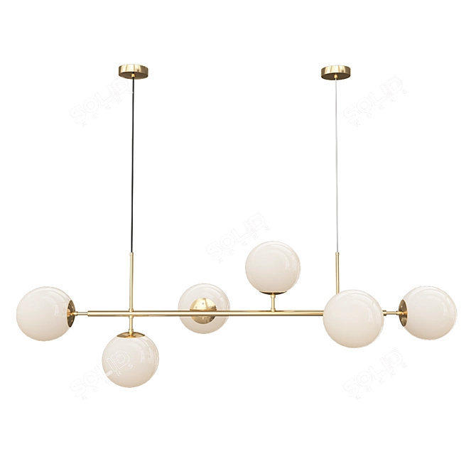 Elegant Pendant Lighting Set 3D model image 3