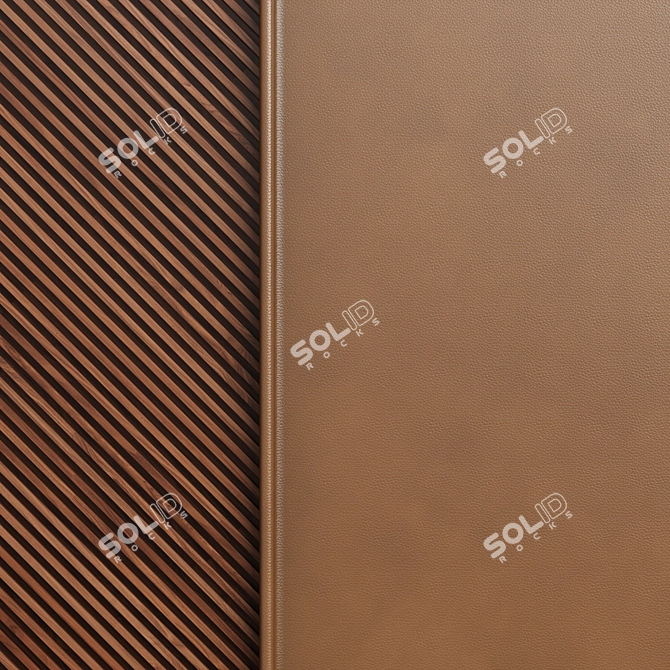 FIFTYFOURMS Miel Leather Wall Panels 3D model image 2