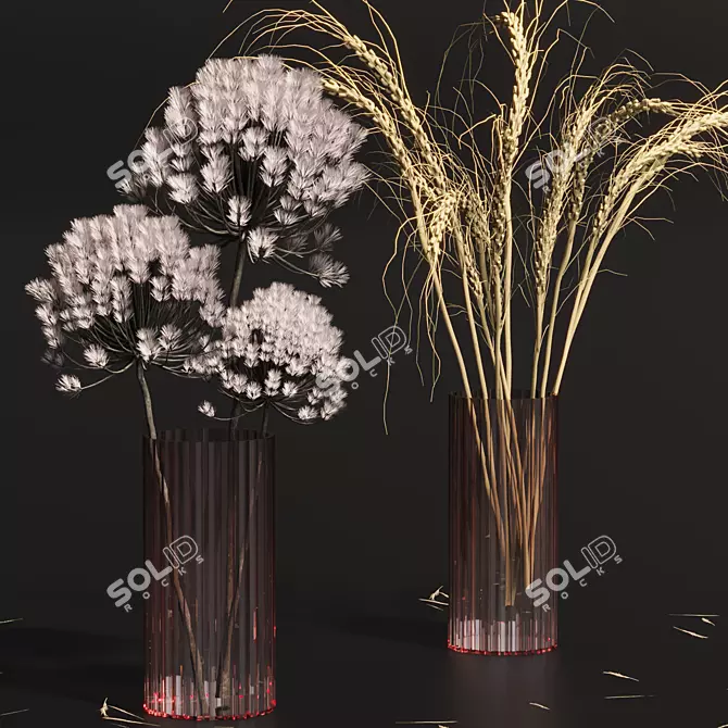 Modern Polygonal 3D Model Set 3D model image 3