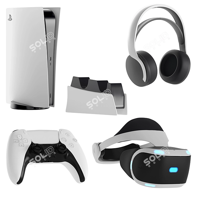 PS5 Bundle with VR Headset 3D model image 1