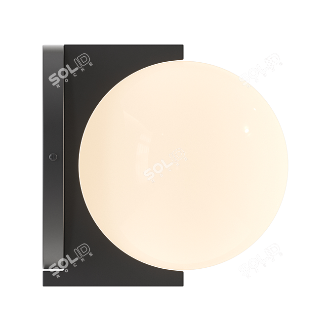 Frida Wall Glass Shade Lamp 3D model image 2