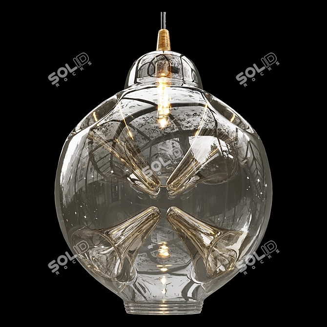 Breath Collection Glass Pendants 3D model image 3