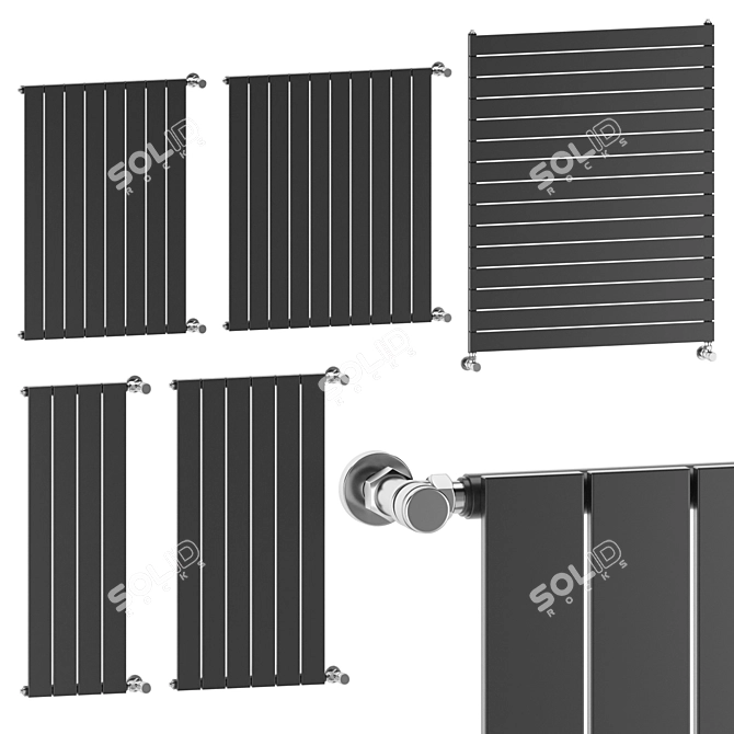 Italian Designer Sand Collection Radiators 3D model image 5