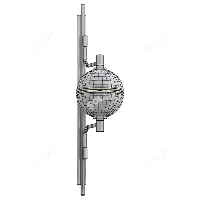 Sleek Andros Model Wall Lamp 3D model image 1
