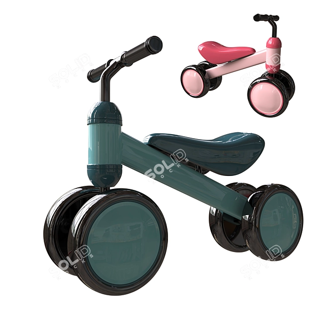 Retrospec Cricket Baby Balance Bike 3D model image 1