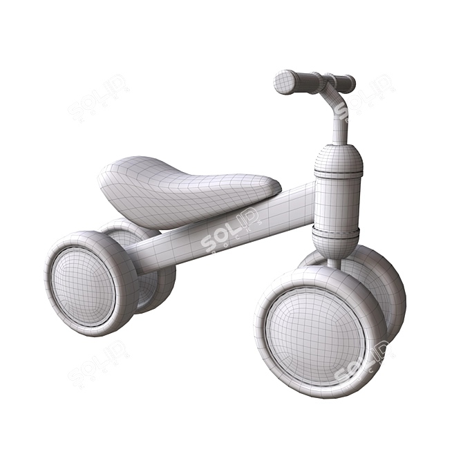 Retrospec Cricket Baby Balance Bike 3D model image 5