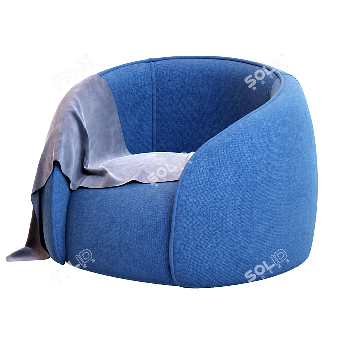 Cozy Baloo Armchair - Corona Rendered 3D model image 1
