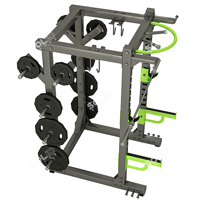 Heavy Duty DHZ E-1081B Power Frame 3D model image 3