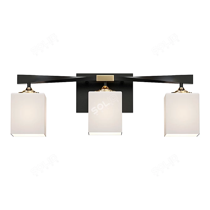 Luxury Illuminated Bathroom Fixture 3D model image 1