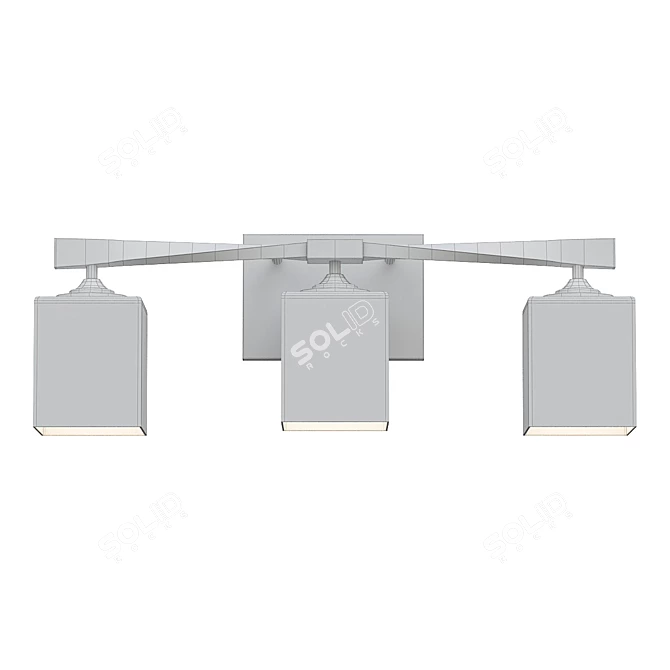 Luxury Illuminated Bathroom Fixture 3D model image 2