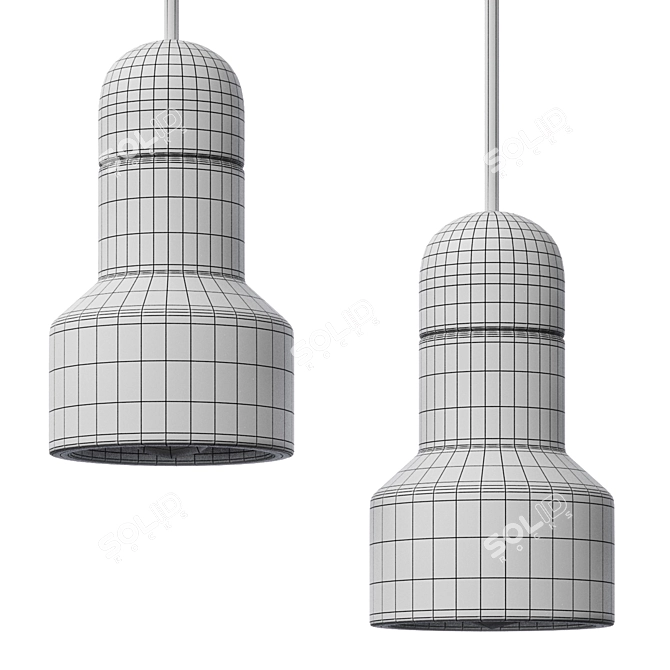 Marble Jazz Pendant Lamp 3D model image 2