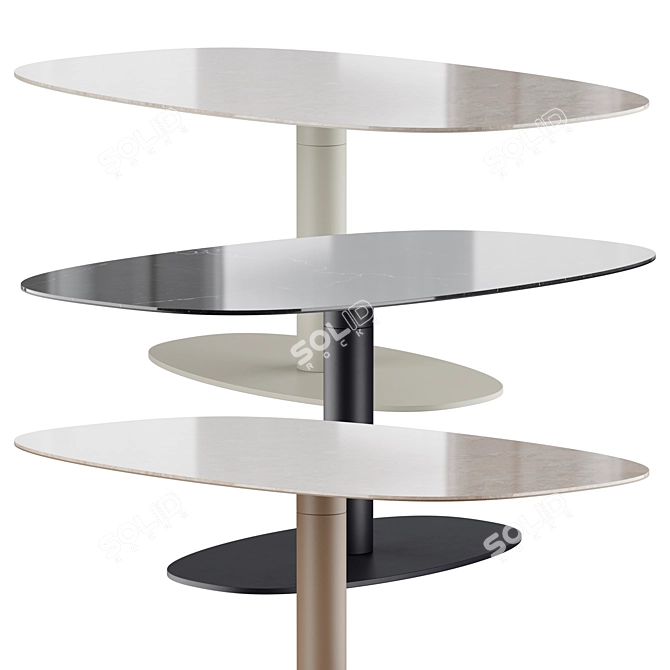 Luxury KEKKE Dining Table 3D model image 2