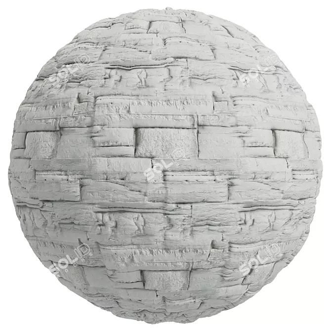  Earth Valley Faux Stone Texture 3D model image 3