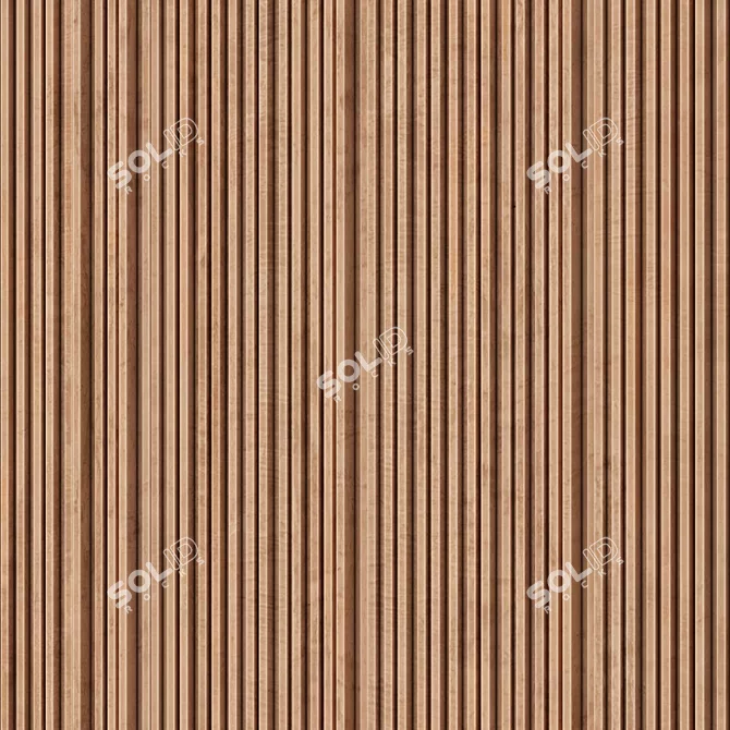 Sleek Panel Rail Texture Set 3D model image 3