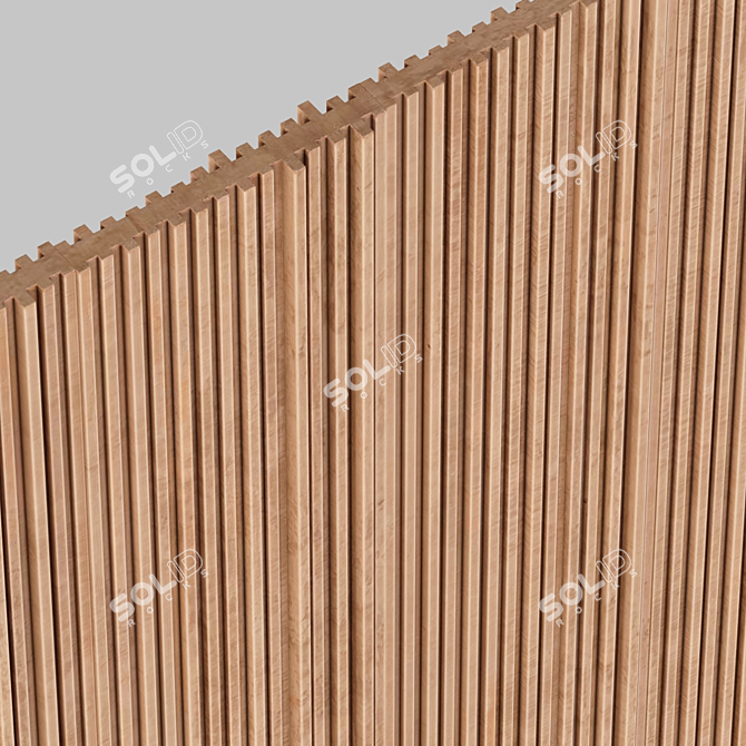 Sleek Panel Rail Texture Set 3D model image 5