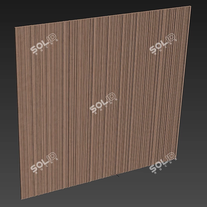 Sleek Panel Rail Texture Set 3D model image 6