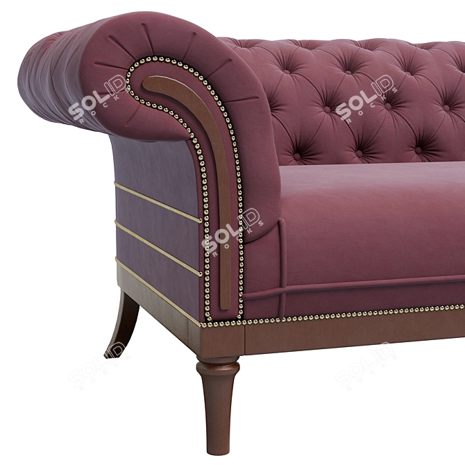 Luxury Chesterfield Victory Sofa MeshSmooth 3D model image 3