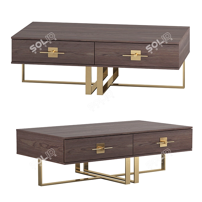 Elegant Kare Design Osaka Coffee Table 3D model image 2