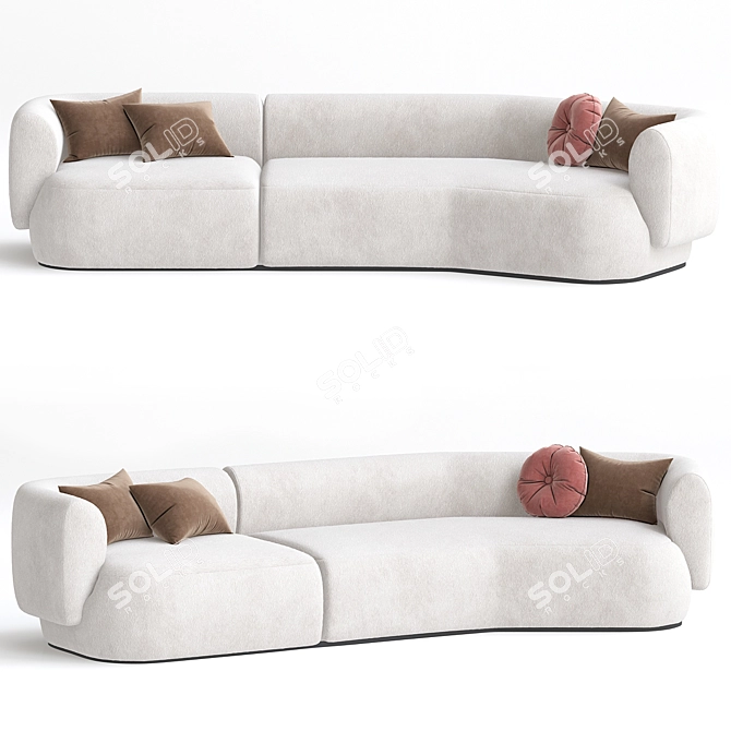 Ferrianisbolgi Hug Modular Sofa Set 3D model image 1