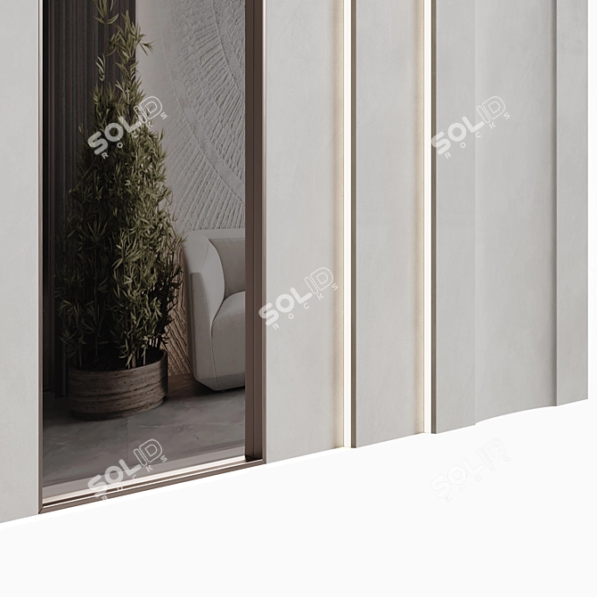 Archway Wall Panel Set 3D model image 4