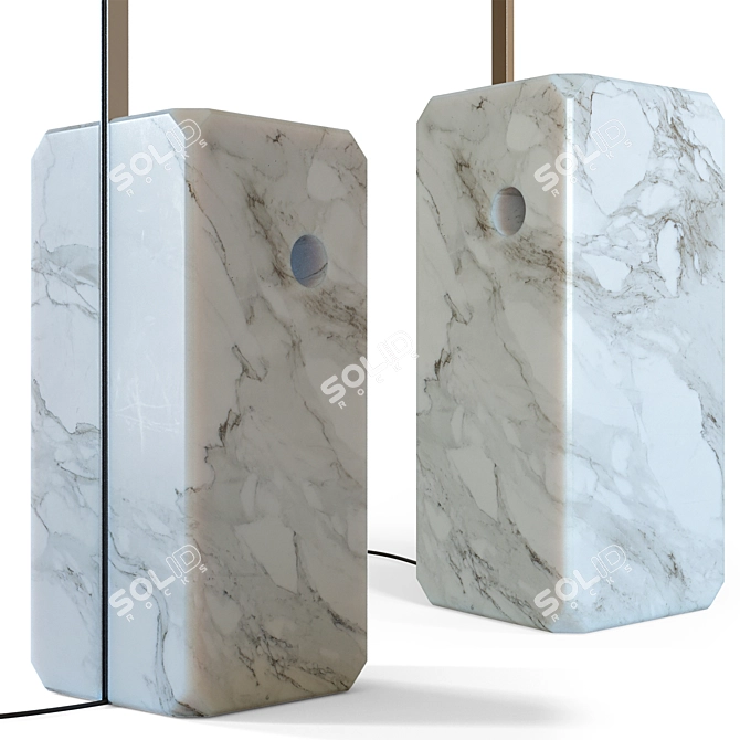 Retro Arco Lamp Replica &ternatitude 3D model image 3