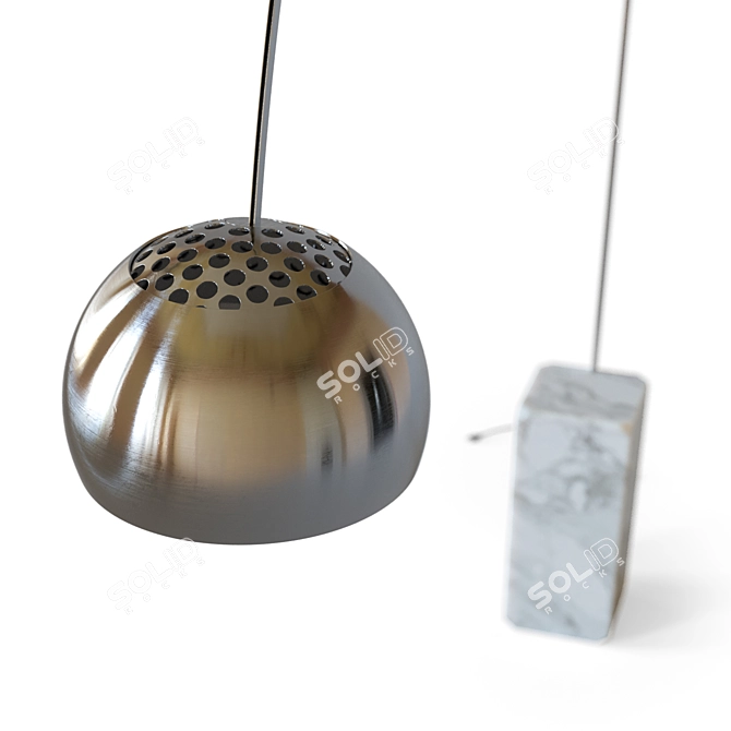 Retro Arco Lamp Replica &ternatitude 3D model image 4