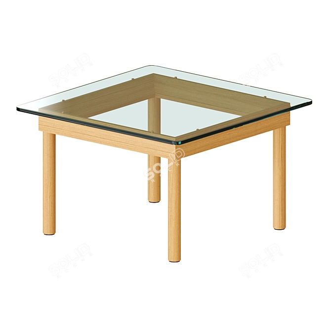 Minimalist Square Kofi Coffee Table 3D model image 2