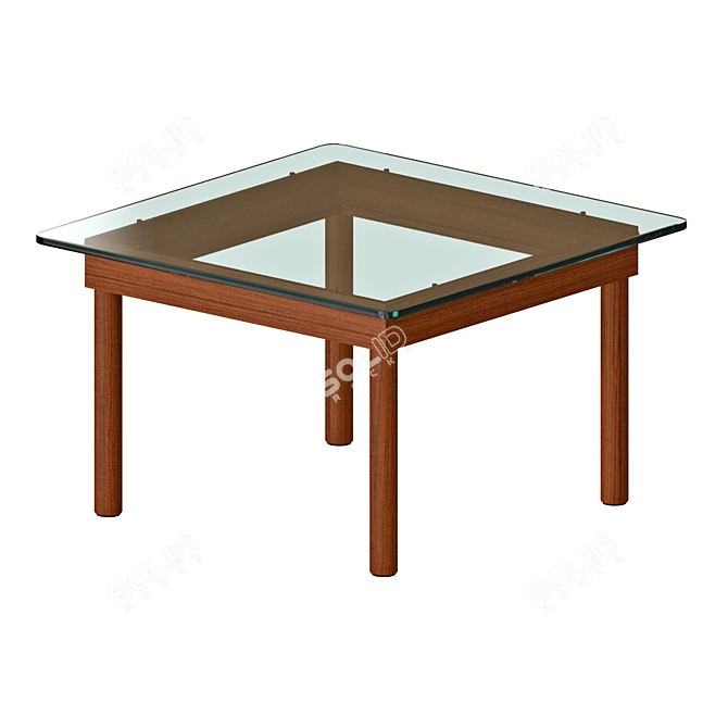 Minimalist Square Kofi Coffee Table 3D model image 5