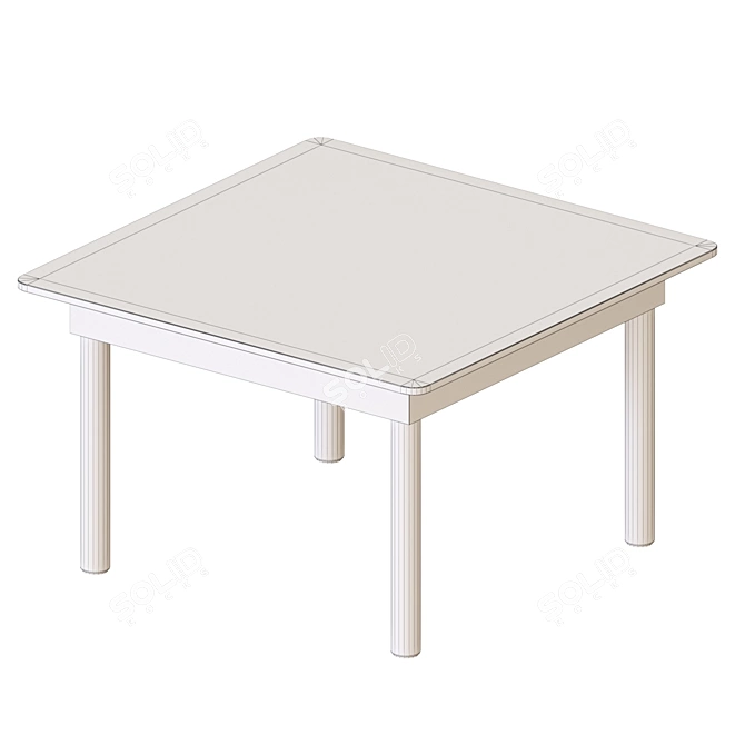 Minimalist Square Kofi Coffee Table 3D model image 7