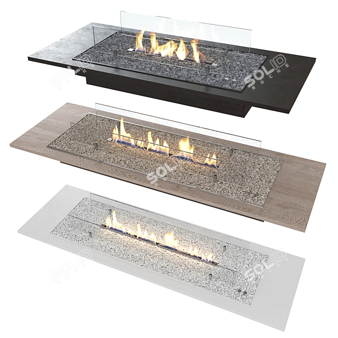 Modern Bio-O-Fire Bio Fireplaces 3D model image 1