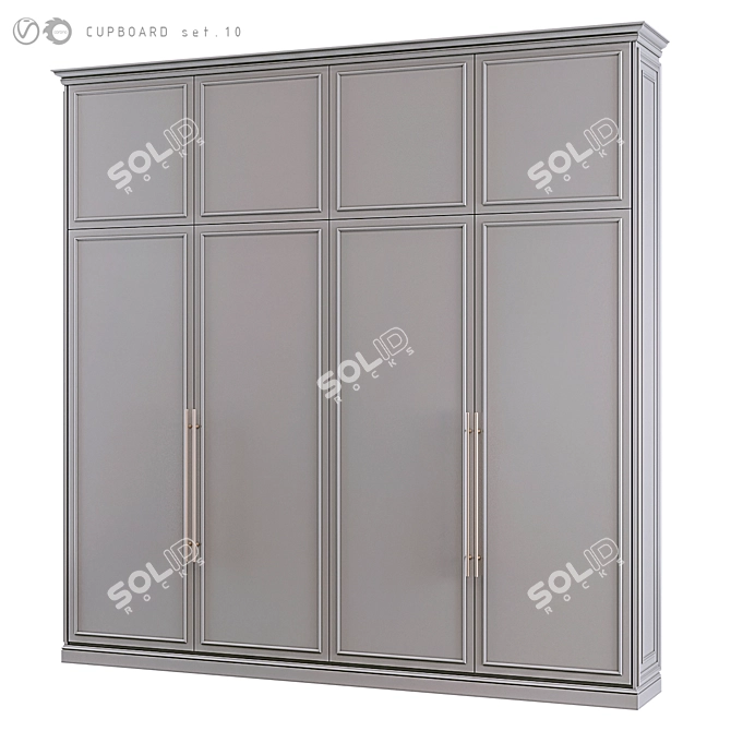 Designer Cupboard Set 3D Models 3D model image 1