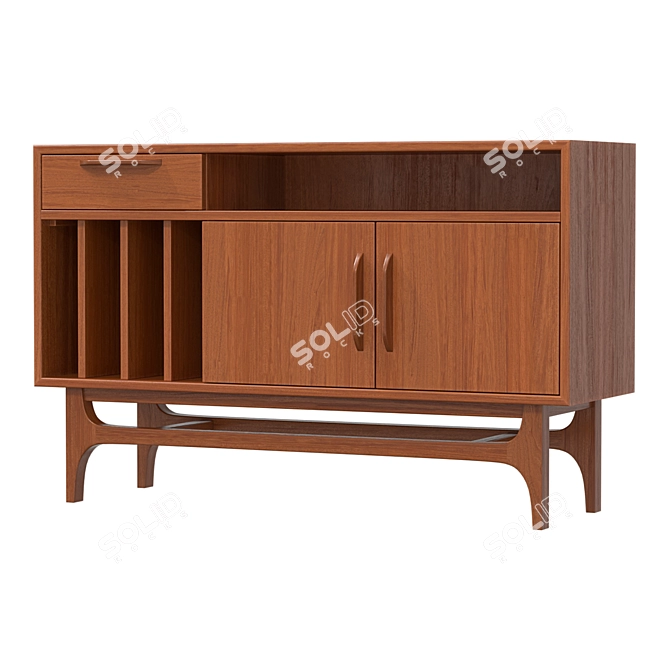 Larsen Vinyl Record Cabinet, 122.5*77*40 cm 3D model image 1