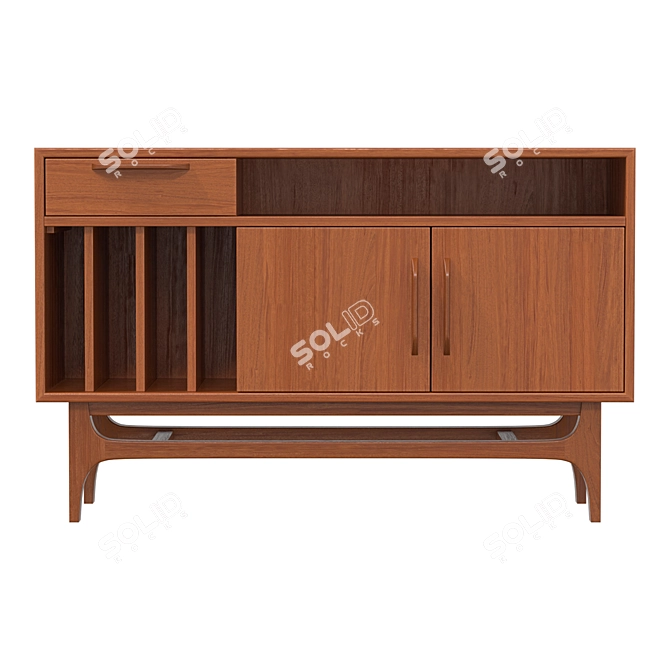 Larsen Vinyl Record Cabinet, 122.5*77*40 cm 3D model image 2