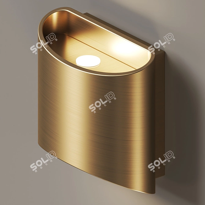 Sculptural LED Wall Sconce 3D model image 2