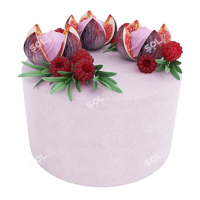 Modern 3D Cake Model Offered 3D model image 1