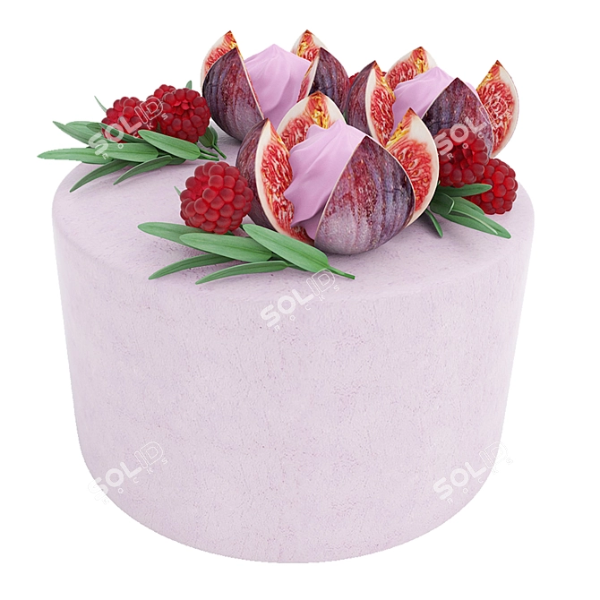 Modern 3D Cake Model Offered 3D model image 2