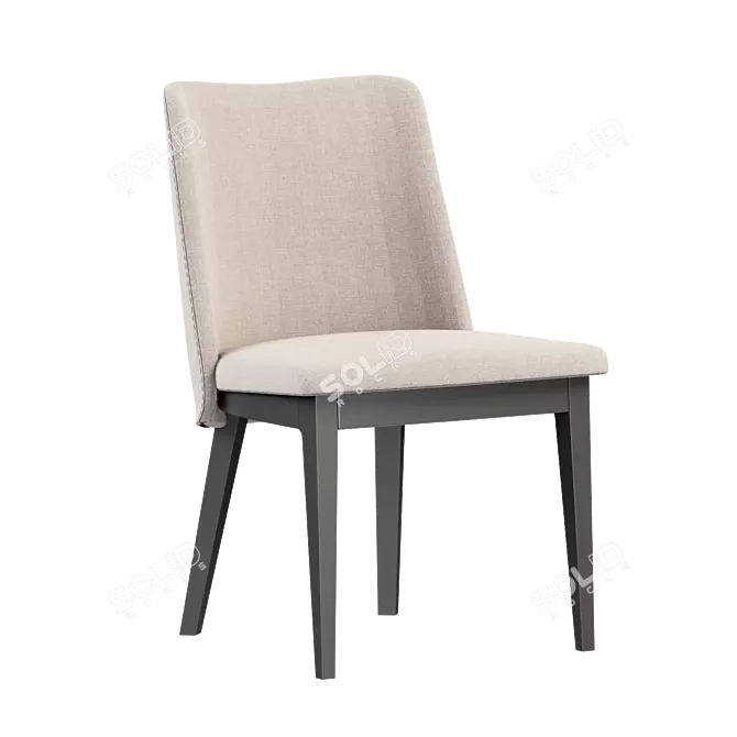 Elegant Ingrid Chair by DOMKAPA 3D model image 1