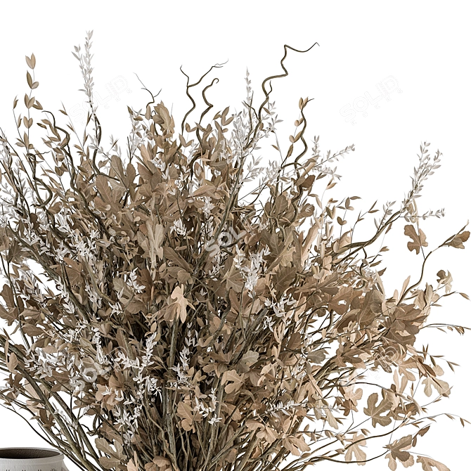 Botanical Bliss Vase Set 3D model image 3