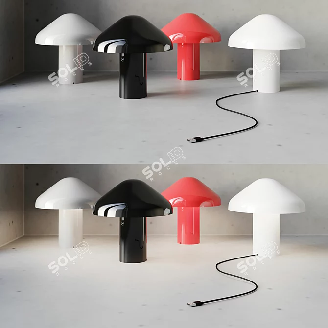  Sleek PAO Table Lamp 3D model image 4