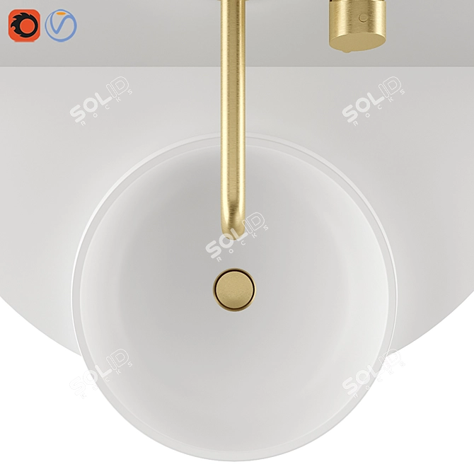 Arco Vanity Unit Ex.t 3D model image 11