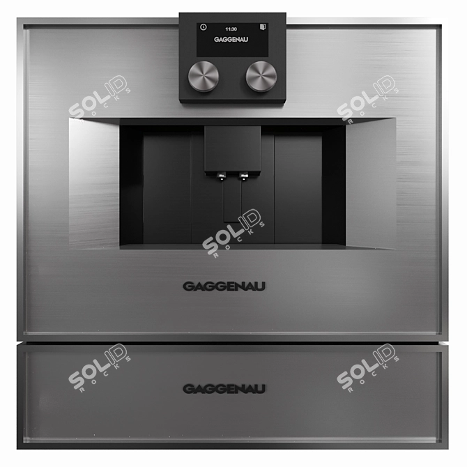 Gaggenau Silver Kitchen Appliance Set 3D model image 5