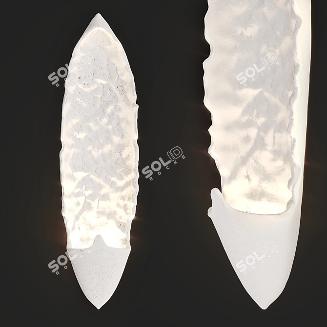 ROOK White Wall Lamp 36cm 3D model image 3