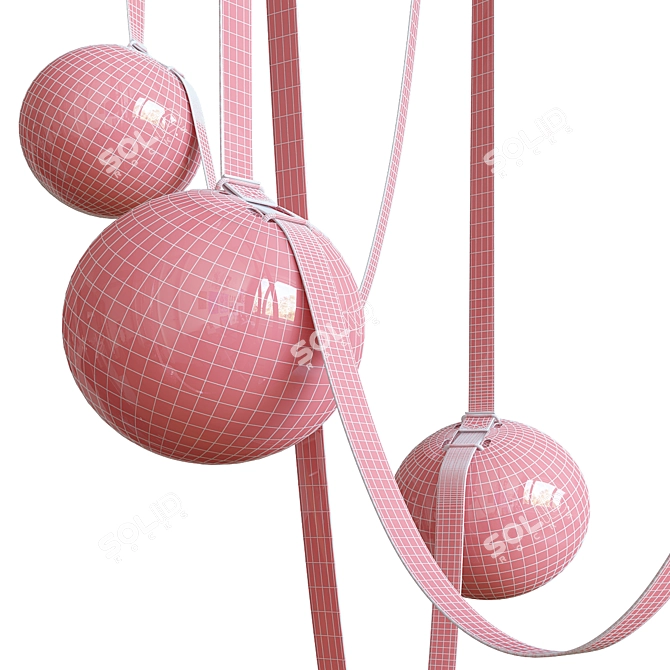 Modern Geometric Pendant Lamp 3D model image 4