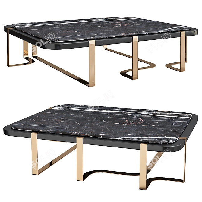 Elegant Modern Charisma Coffee Table 3D model image 1