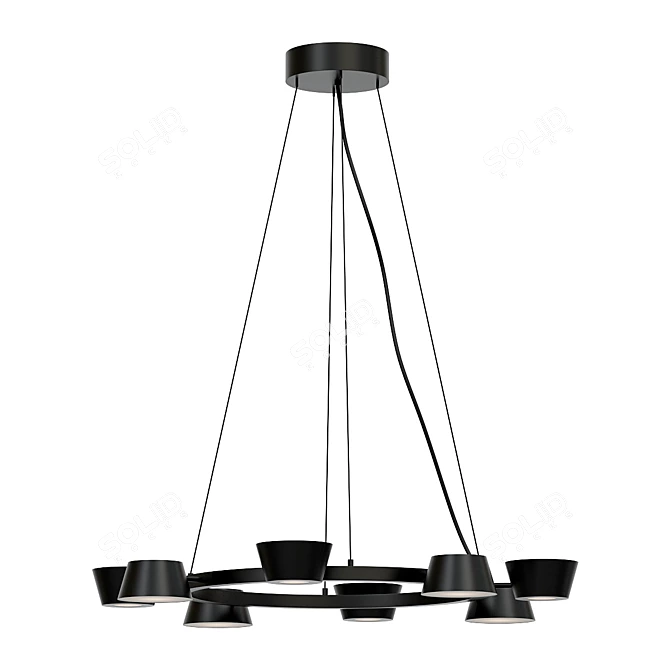  Stylish OLO Pendant Light 3D model image 1