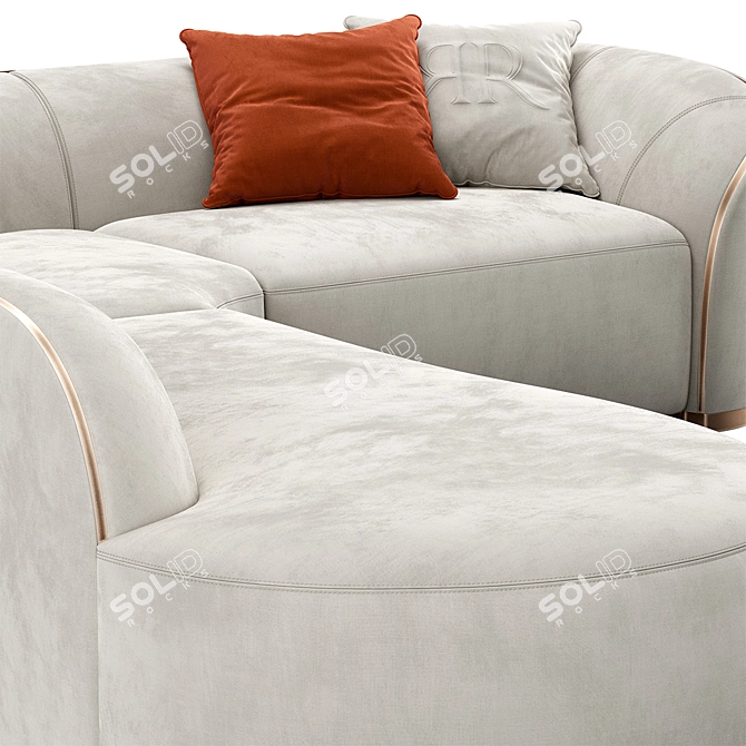 Designer Pierre Sectional Sofa 3D model image 6