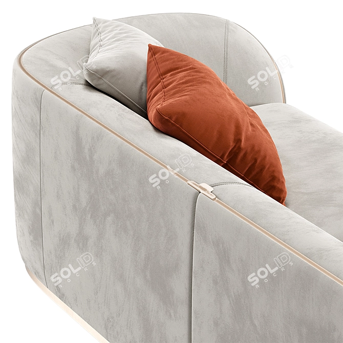 Glamour Luxury Pierre Sofa 3D model image 5